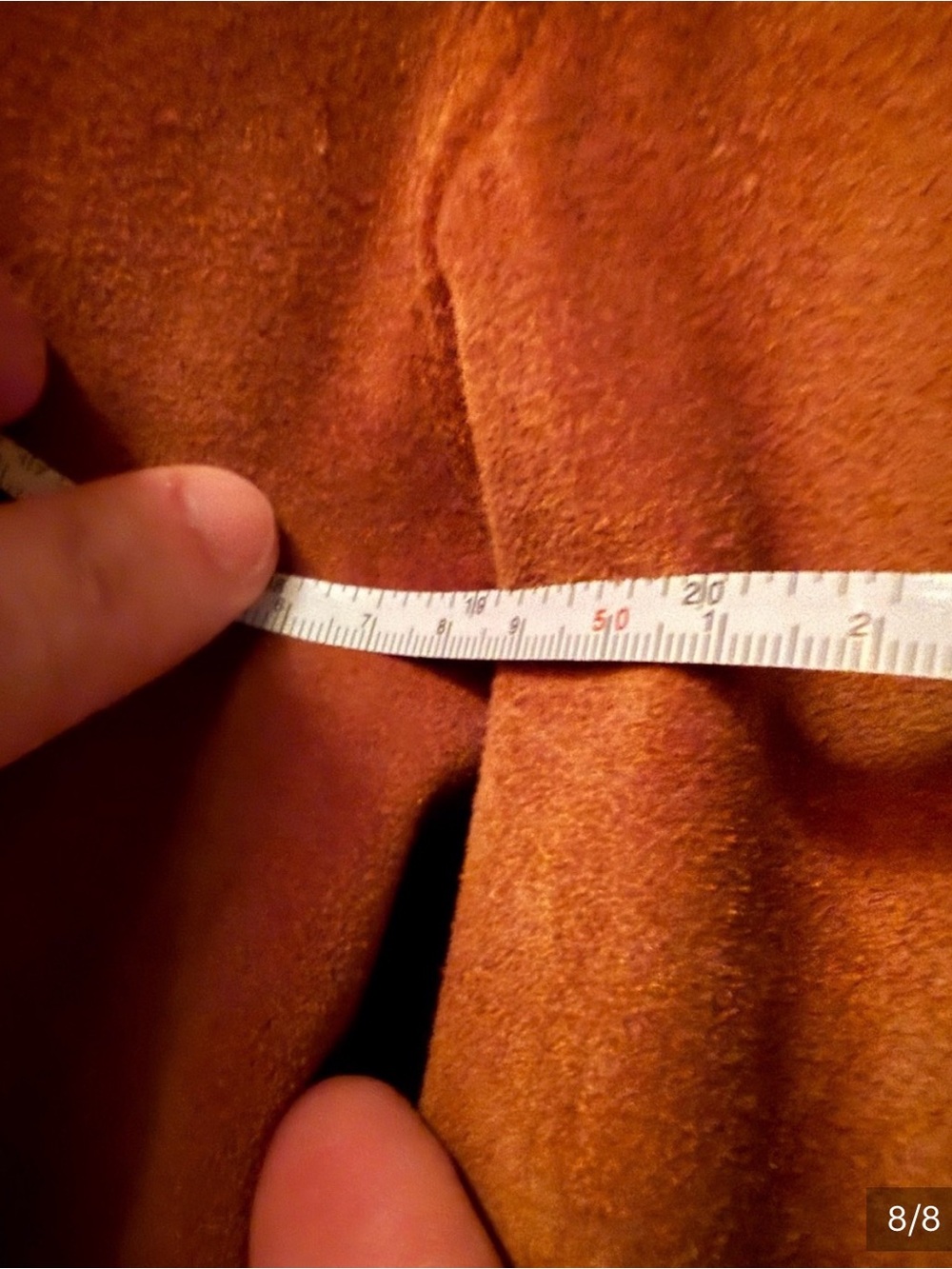 Men's Tan Leather Trucker Jacket reversible. AMAZING!!! - Picture 8 of 8